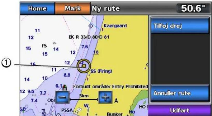 GARMIN GPSMAP 720s - Sådan opretter og gemmer du en rute - 1
