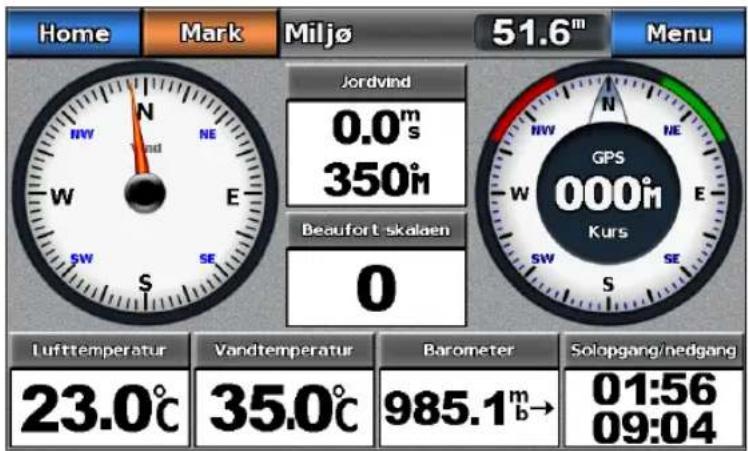 GARMIN GPSMAP 720s - Visning af omgivelsesmålere - 1