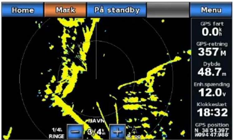GARMIN GPSMAP 720s - Visning af tilstanden Havn - 1