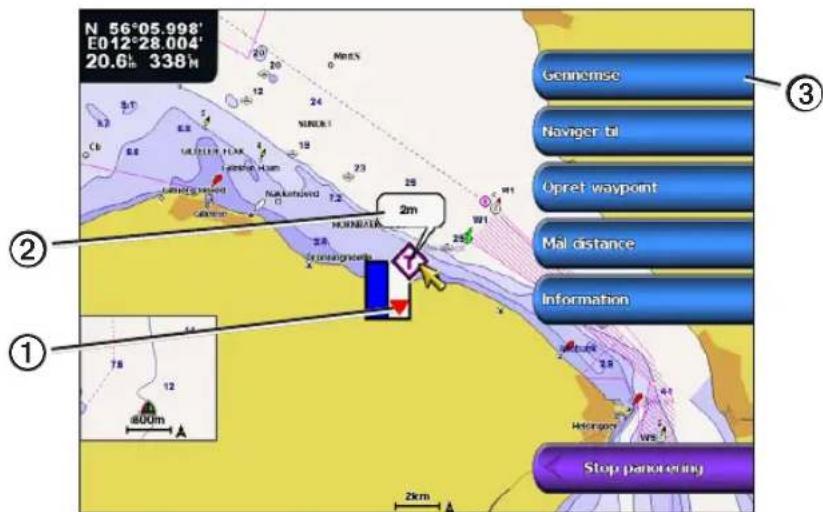 GARMIN GPSMAP 5012 - Visning af oplysninger fra tidevandsstationer - 1