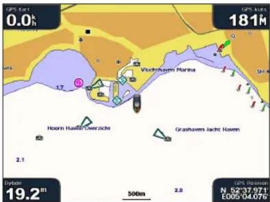 GARMIN GPSMAP 5012 - Visning af satellitbilleder på navigationskortet - 1