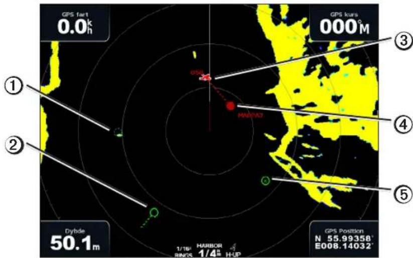 GARMIN GPSMAP 5012 - Radarmarkering - 1