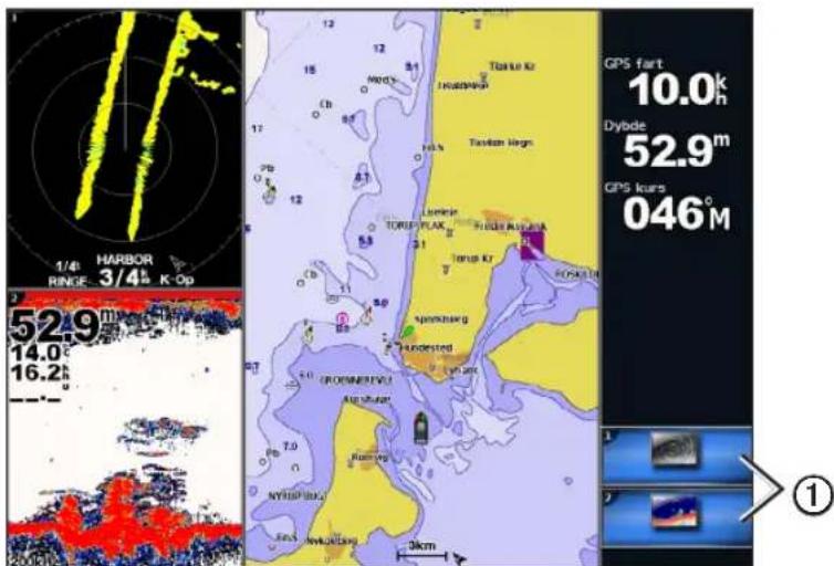 GARMIN GPSMAP 5012 - Fokusering på en skærm - 1