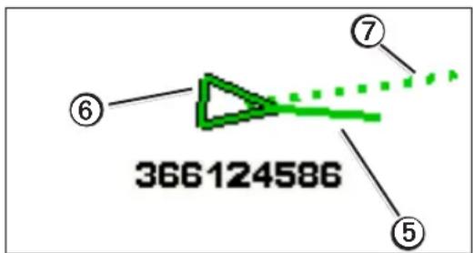 GARMIN GPSMAP 5012 - Kurs og beregnet kurs for aktiverede AIS-mål - 2