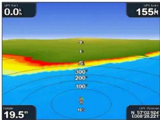 GARMIN GPSMAP 5012 - Sådan viser eller skjuler du farefarver - 2