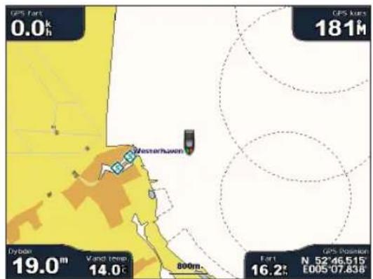 GARMIN GPSMAP 5012 - Visning af datafelter - 1