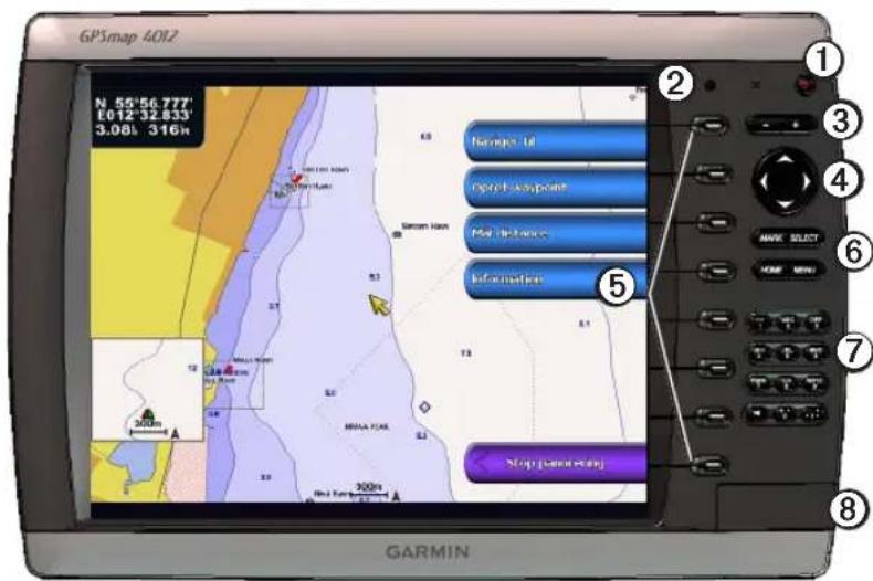 GARMIN GPSMAP 5012 - Sådan kommer du i gang - 1