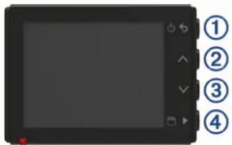 Screenshot of a digital camera interface with numbered UI buttons for navigation and playback controls