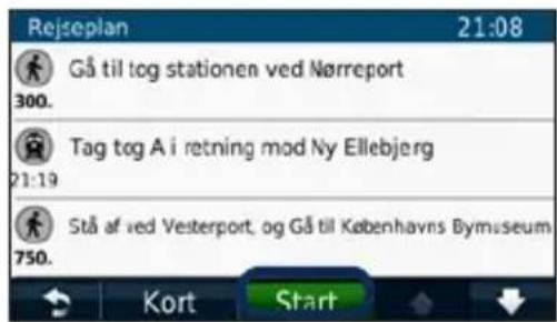 Rejseplan 21:08 Gå til tog stationen ved Nørreport 300. Tag tog A i retning mod Ny Ellebjerg 21:19 Stå af ved Vesterport, og Gå til Københavns Bymuseum 750. Kort Start