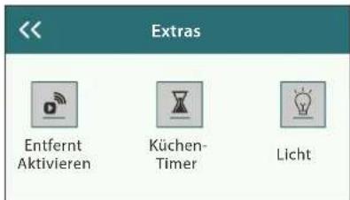 Extras Entfernt Aktivieren Küchen- Timer Licht