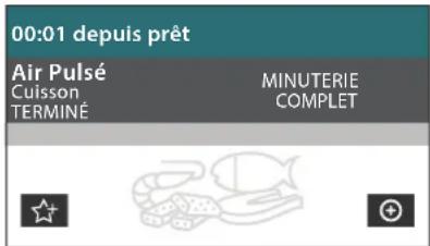 00:01 depuis prêt Air Pulsé Cuisson TERMINÉ MINUTERIE COMPLET