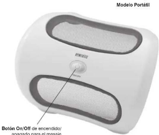 Modelo Portátil Botón On/Off de encendido/ apagado para el masaje