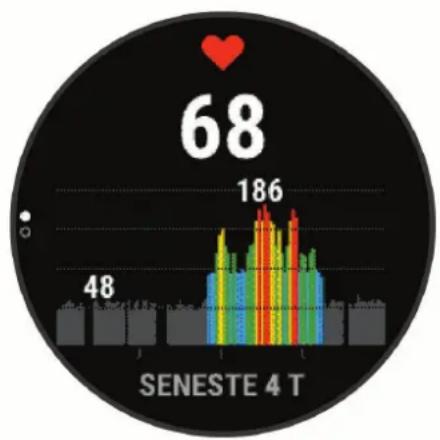GARMIN Forerunner 745 - Visning af pulsmåler-widget - 1