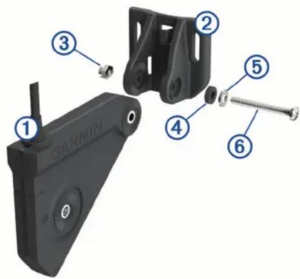 GARMIN Panoptix LiveScope LVS12 - Installation af beslag til hækmontering - 1
