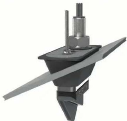 GARMIN Panoptix LVS32-TH - Transducer til montering i et skrog med kerne med fairing block - 1