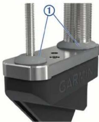 GARMIN Panoptix LVS32-TH - Påføring af marineforsegler på en transducer til montering gennem skroget - 1