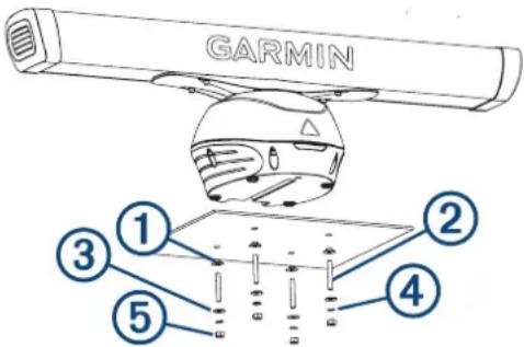 GARMIN GMR Fantom 4 - Montering af radaren - 1