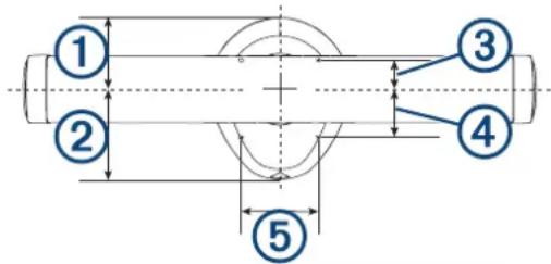 GARMIN GMR Fantom 126 - Minimumsafstande for sikker betjening - 1