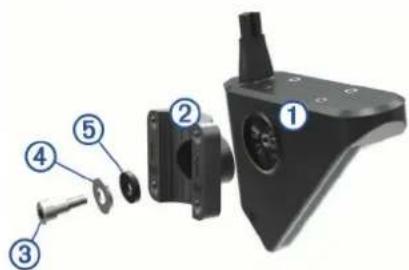 GARMIN GLS 10 - Samling af monteringsbeslag til trollingmotorben - 1