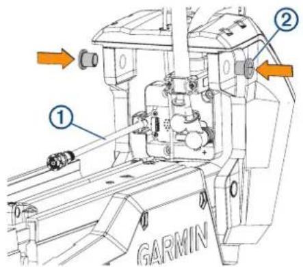 GARMIN Force Trolling Motor Freshwater 50 - Udskiftning af bøsninger og tilslutning af det øverste forbindelsesled på holderen til servostyringens hus - 1