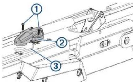 GARMIN Force Trolling Motor Freshwater 50 - Frakobling af den øverste gasfjeder - 1