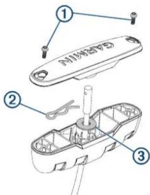 GARMIN Force Trolling Motor Freshwater 50 - Afmontering af trækkablet - 1
