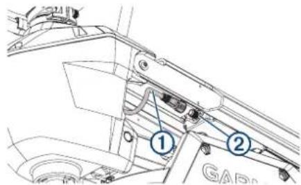 GARMIN Force Trolling Motor Freshwater 50 - Frakobling af den nederste gasfjeder - 2