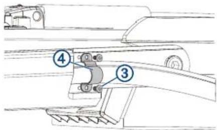 GARMIN Force Trolling Motor Freshwater 50 - Sådan afmonterer du strøm- og transducerkablerne fra holderen - 2