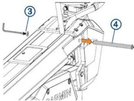 GARMIN Force Trolling Motor Freshwater 50 - Frakobling af den nederste gasfjeder - 3