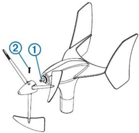 GARMIN gWind Race - Installera propellern - 1