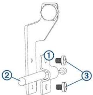 GARMIN Reactor 40 Kicker - Fissare il cavo dell'attuatore della farfalla alla staffa - 1