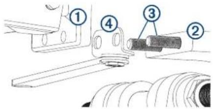 GARMIN Reactor 40 Kicker - Installation du support pour moteur sur le moteur - 1