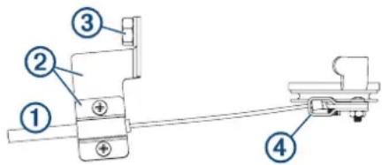 GARMIN Reactor 40 Kicker - Conexión de los componentes del actuador de acelerador - 1