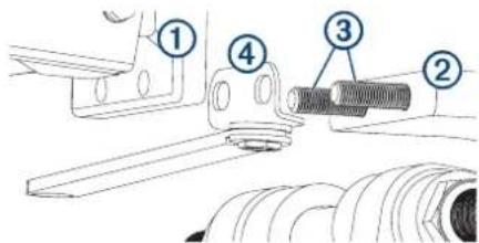 GARMIN Reactor 40 Kicker - Instalar el soporte del motor - 1