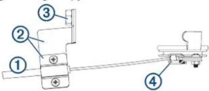 GARMIN Reactor 40 Kicker - Tilslutninger for gasspjældsaktuatorens komponenter - 1