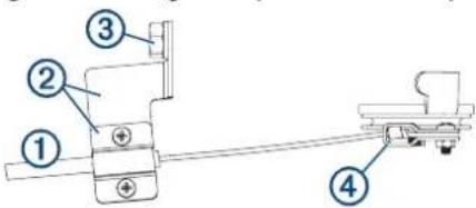 GARMIN Reactor 40 Kicker - Aansluitingen van de gasklepactuatorcomponenten - 1