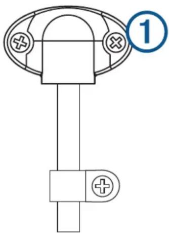 GARMIN GT20-TM - Installing the Cable-Entry Cover - 1