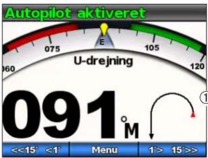 GARMIN GHP 12 - Sådan følger du U-svingsmønstret - 1