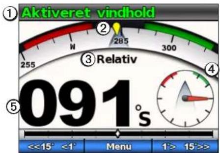 GARMIN GHP 12 - Skæmbilledet Vindstyring - 1