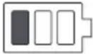 MAKITA DDF448Y1J - Symbol „Leer“ für verbleibende Akkuladung (Abb. 9) - 3