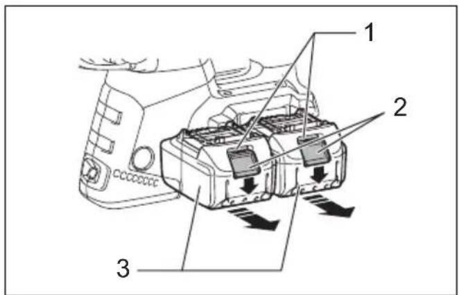 Technical diagram of a camera module with labeled parts and directional arrows indicating movement or force