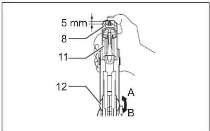 5 mm 8 11 12 A B