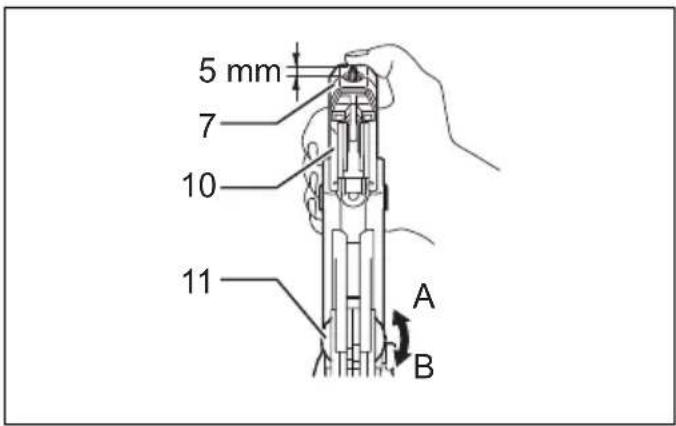 5 mm 7 10 11 A B
