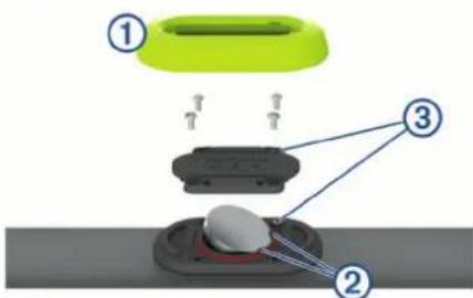 GARMIN HRM-Pro - Udskiftning af pulsmålerens batteri - 1