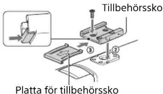 SONY PXW-Z150 - Så här monterar du tillbehörsskon - 2