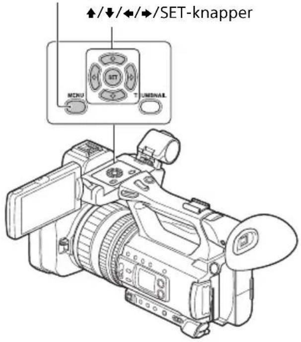 SONY PXW-Z150 - Betjening af menuen - 1