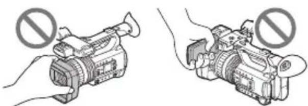 SONY PXW-Z150 - Forholdsregler ved brug af videokameraet - 1
