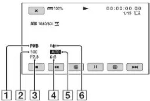SONY PXW-Z150 - Visa inspelningsdata (datakod) - 1