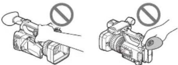 SONY PXW-Z150 - Forholdsregler ved brug af videokameraet - 2
