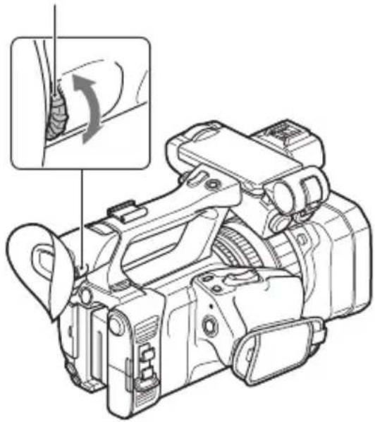 SONY PXW-Z150 - Dioptrijusteringsratt - 1